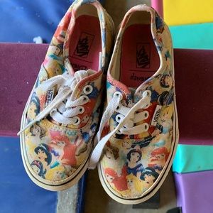 Vans size 12 Disney princess tennis shoes